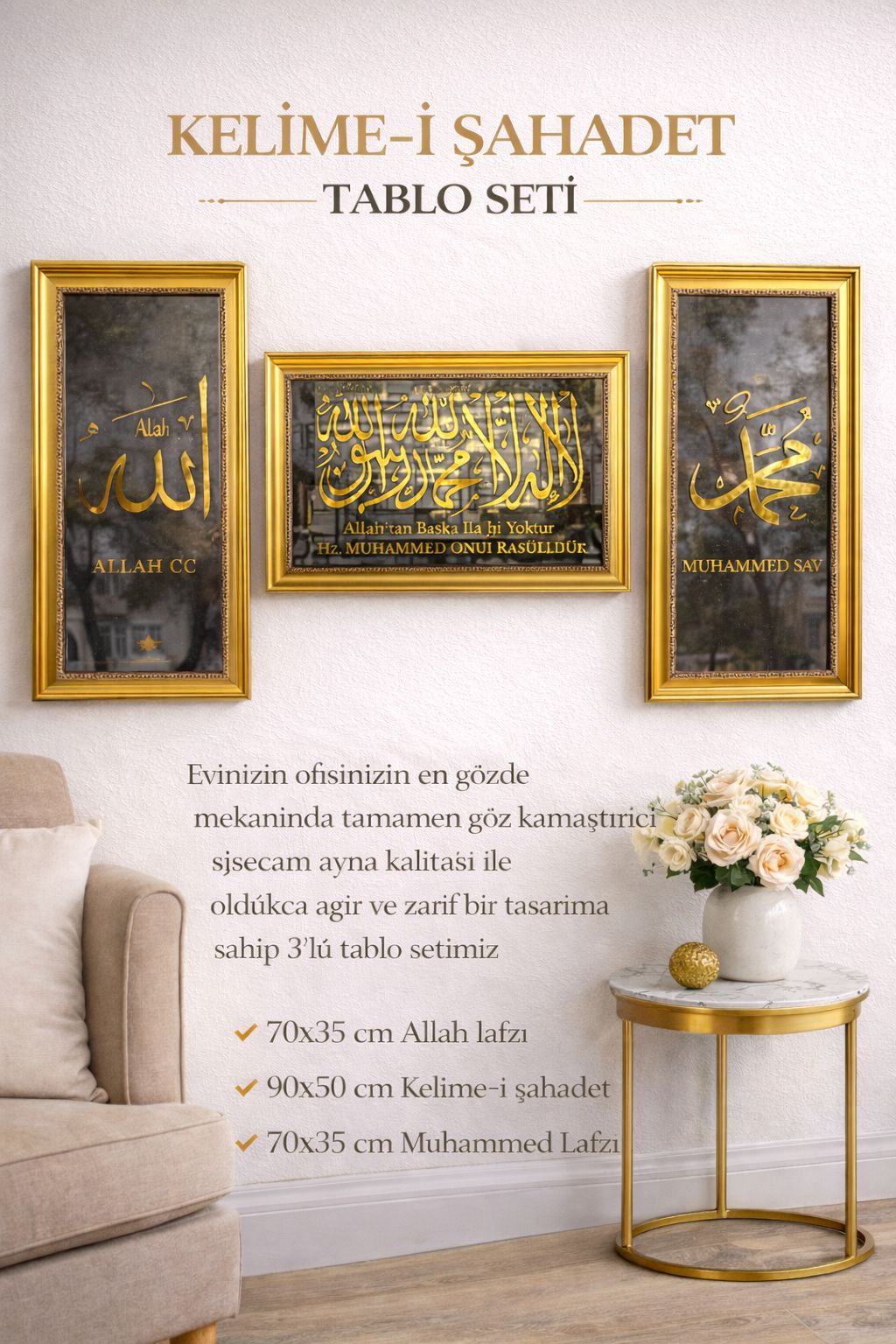 KELİME-İ ŞEHADET TABLO SETİ